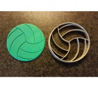 volleyball cookie mold