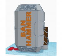 Ban Hammer 3d Models To Print Yeggi - ban hammer roblox download