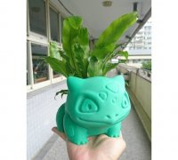 Bulbasaur Flower Pot 3d Models To Print Yeggi