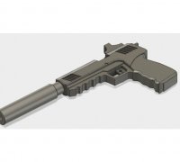 Fortnite Suppressed Pistol 3d Models To Print Yeggi - download free website thingiverse