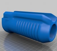 Nerf Rival Artemis MOD Pump Grip 3D printed custom attachment Blaster Horizontal