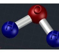 H2o Molecule 3d Models To Print Yeggi