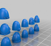 Space Marine Shoulder Pad 3d Models To Print Yeggi