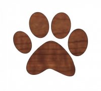 Paw Print 3d Models To Print Yeggi