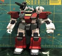 Mobile Suit Gundam 3d Models To Print Yeggi - mobile suit leg template gundam roblox