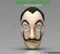 Money Heist 3d Models To Print Yeggi - money heist mask roblox