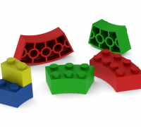 3D Printer Lego Blocks  - Available In Many File Formats Including Max, Obj, Fbx, 3Ds, Stl, C4D, Blend, Ma, Mb.