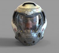 Doomguy Helmet 3d Models To Print Yeggi