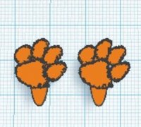 Clemson Tiger Paw 3d Models To Print Yeggi