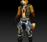 Anthro Fox 3d Models To Print Yeggi