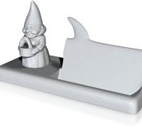 Smiley Cloud Business Card Holder by iPodeus, Download free STL model