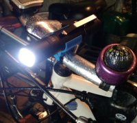 24mm flashlight led railmount twisted remix (HDR50) by edie85, Download  free STL model