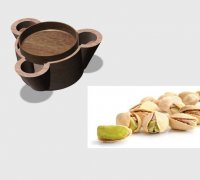 STL file Pistachio squirrel container with double bottom for shells 🏺・3D  printing template to download・Cults