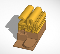 3D file 3D printable 20th Century Fox logo 🦊・3D printable model