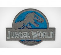 Jurassic World Logo 3d Models To Print Yeggi