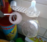 STL file MAM Baby Bottle Holder/Bracket 👶・3D printer design to