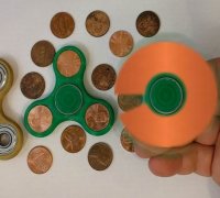 The 12-cent Mini Spinner (yet ANOTHER fidget toy, using 625ZZ bearing and  US pennies) by VanessaE, Download free STL model