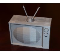 STL file mini old box tv 👴・3D print object to download・Cults