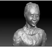 Female Bust Statue 220527 - 3D Print Model by mega3d