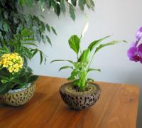 Flowerpot Waves Slim use Planter 4 Sizes Plant Pot 3D effect 