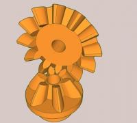 3D Printed Bevel gears by docers