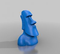 Moai Phone Holder - Multiparts - No supports, 3D models download