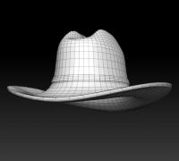 Men and Women 3D Printed Wild Official 4pf Cowboy Hat Black