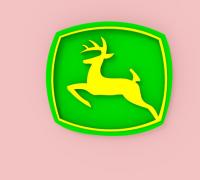Free 3D file john deere logo 🎭・3D printable model to download・Cults