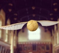 Archivo STL Harry Potter, colgante de la snitch dorada 💍・Modelo de  impresora 3D para descargar・Cults