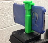 STL file Smartphone tripod mount. Smartphone Tripod Adapter. Cell Phone  Holder Mount Adapter. Adaptador de teléfono móvil para el trípode. 📱・3D  print object to download・Cults