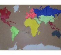 STL file World Pixel Map 🗺️・3D printing template to download・Cults