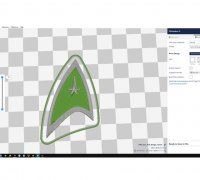 Star Trek Badges, Easy to Paint by StriK3FoRC3, Download free STL model