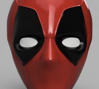 Deadpool Mask 3d Models To Print Yeggi - deadpool mask roblox id
