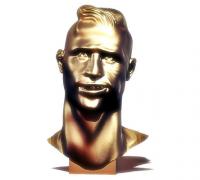 STL file Cristiano Ronaldo CR7 Stylized Statue ⚽・3D printer