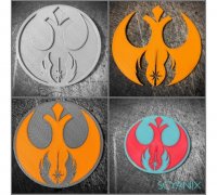 Star Wars Coasters by david, Download free STL model