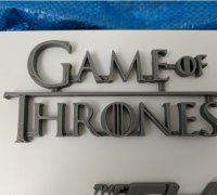 STL file Logo game of thrones - GOT 🚩・3D printable model to