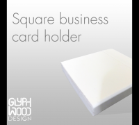 Free STL file Portable Business Card Holder Geometric Design No