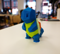 STL file Squirtle Low Poly 🐉・3D print object to download・Cults