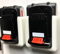 STL file Parkside 20V battery belt carrier 🔋・Design to download and 3D  print・Cults