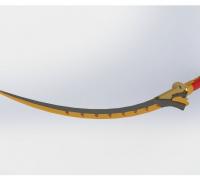 Overwatch Young Genji Dragonblade Sword And Sheath Assembly | 3D Print Model