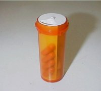 Prescription Pills Bottle Organizer by SolarEgg, Download free STL model