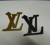 STL file Louis Vuitton LV Logo・3D printing template to download