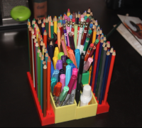 STL file Color Pencil Box- Back to school 🎨・3D print model to