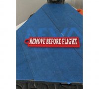 REMOVE BEFORE FLIGHT TAG, 3D CAD Model Library