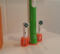Archivo STL Soporte para los cabezales de un cepillo de dientes eléctrico  🛁・Objeto imprimible en 3D para descargar・Cults