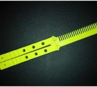 cuchillo mariposa peine 3D Models to Print - yeggi