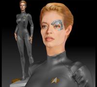 Studio Quality! Star Trek Seven of Nine Borg Implants 3D Printed Cosplay prop 