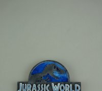 Jurassic World Logo 3d Models To Print Yeggi