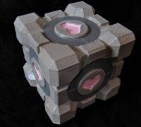 Portal Weighted Storage & Companion Cube by 3D Gloop!, Download free STL  model