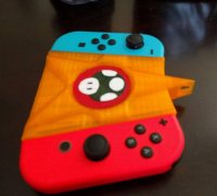 Nintendo Switch Ergonomic JoyCon Grip with Zelda Crest by Lucullust, Download free STL model